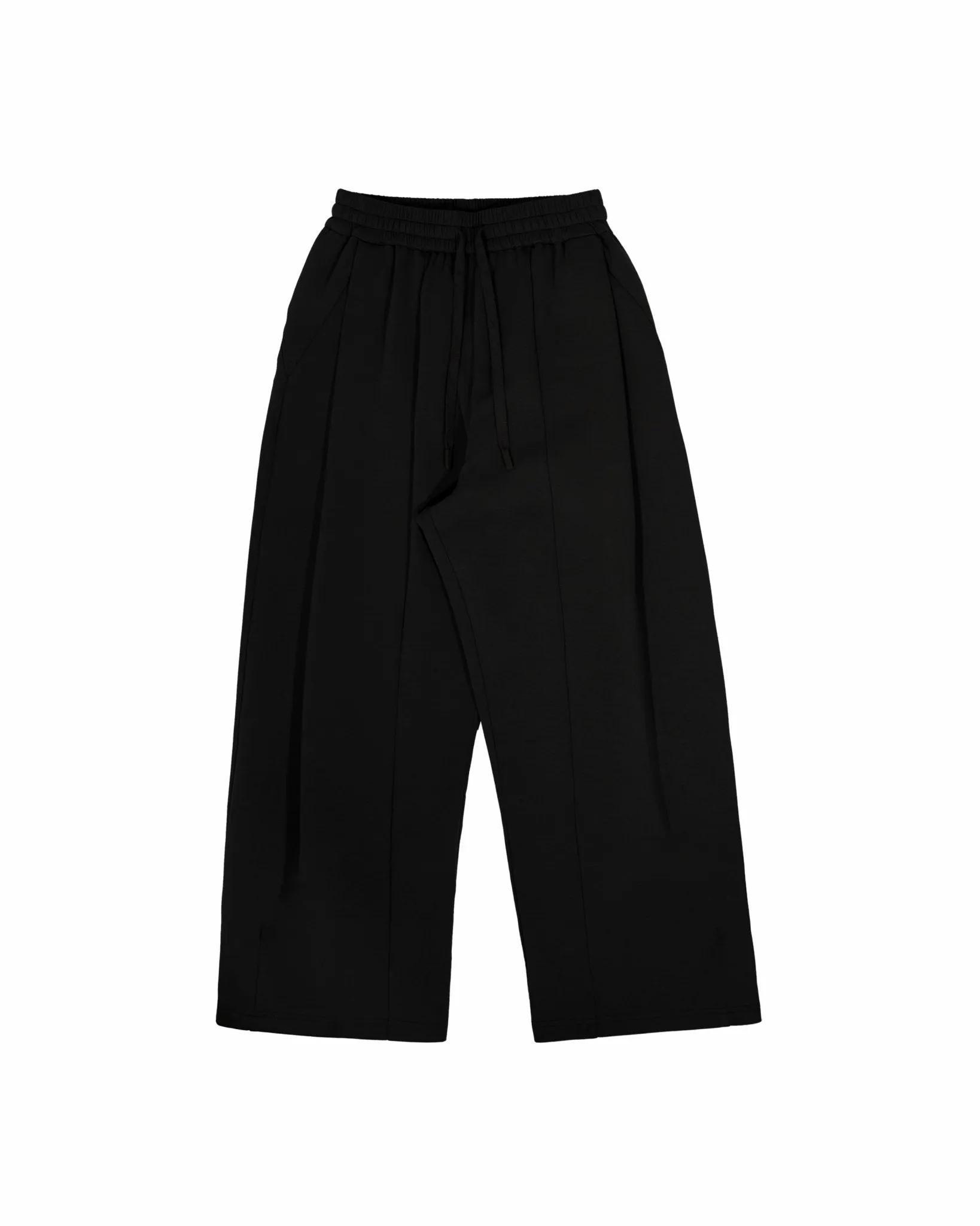 Pleated Sweatpants - Black