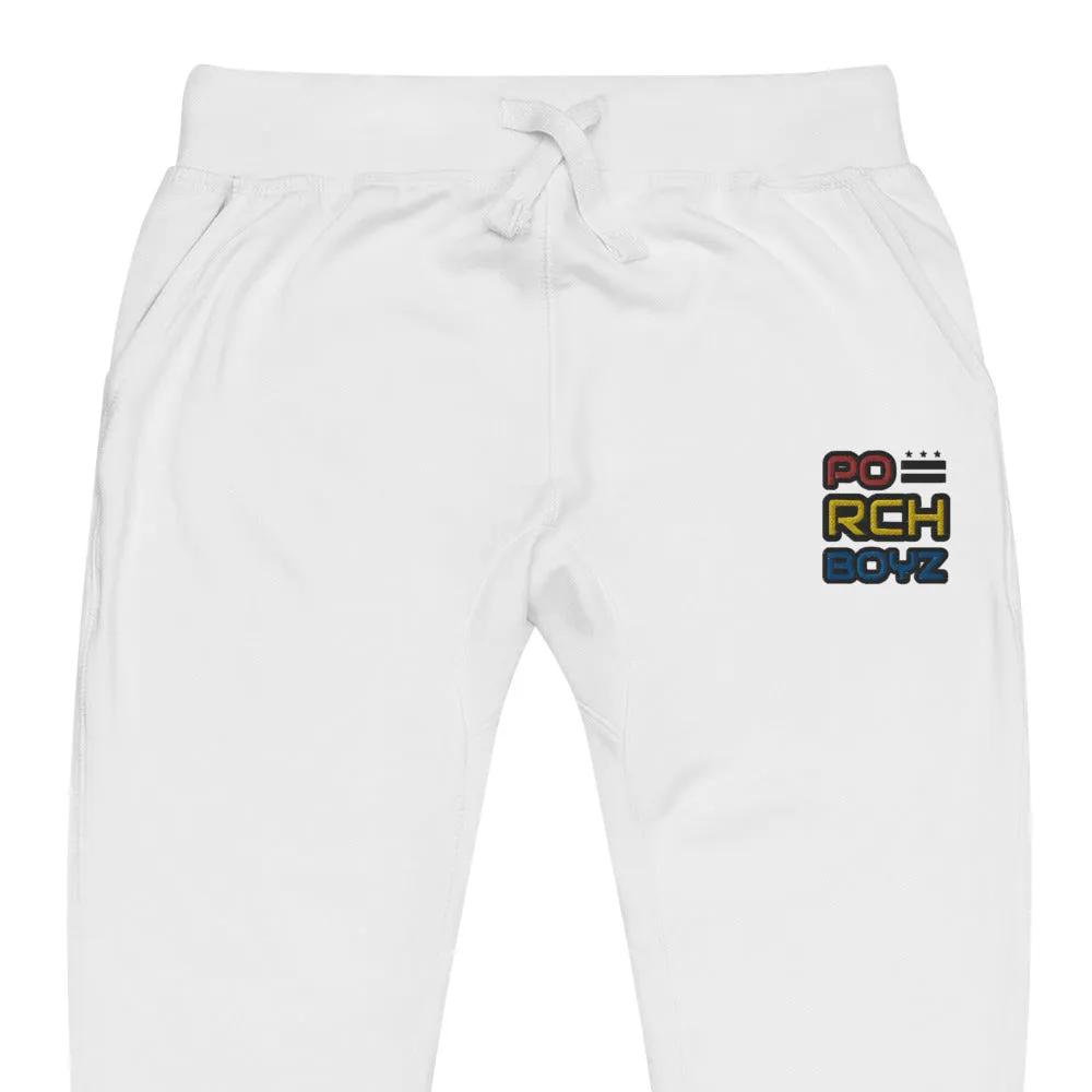 Porchboyz Multi/Colored Embroidered Unisex fleece sweatpants