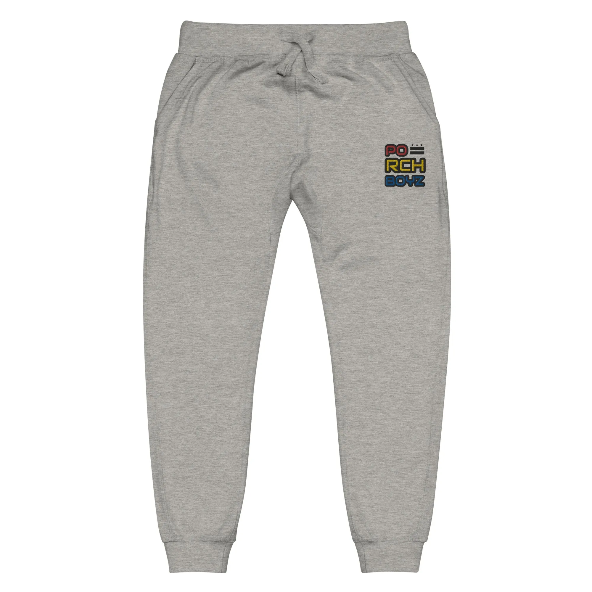 Porchboyz Multi/Colored Embroidered Unisex fleece sweatpants