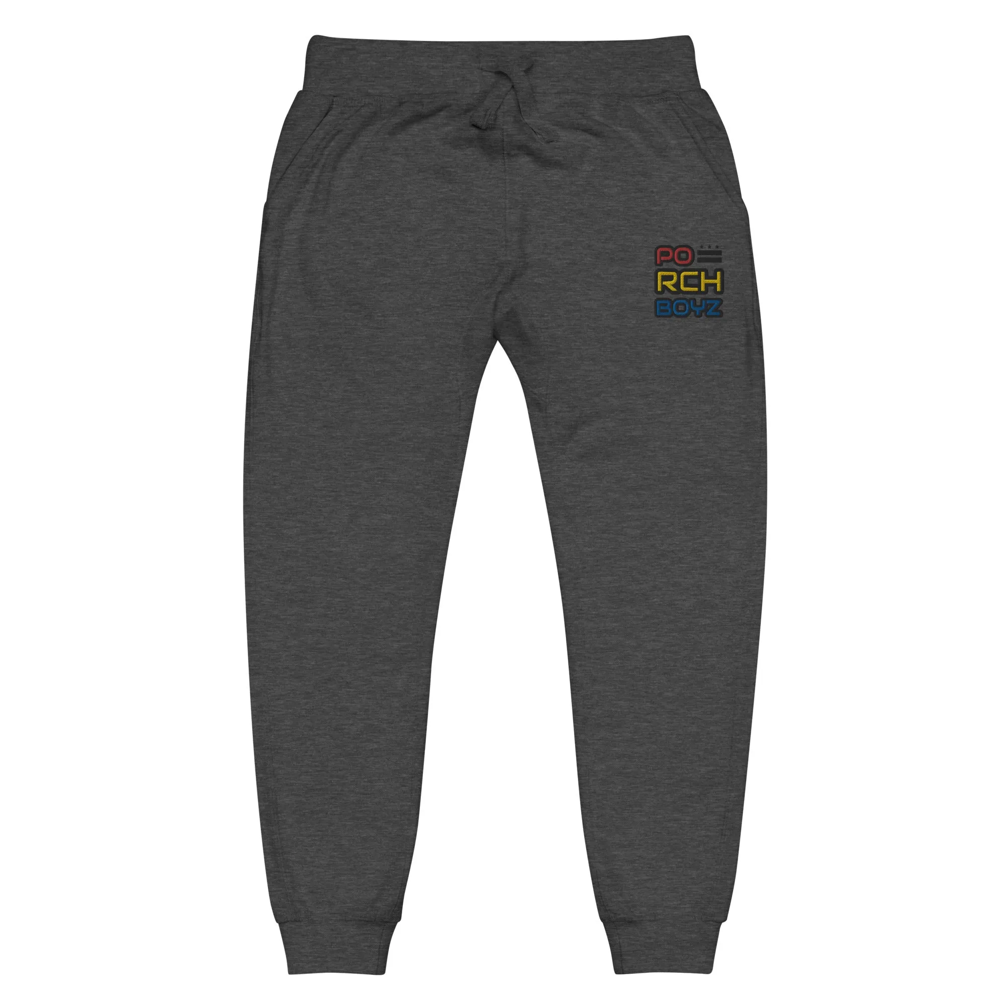 Porchboyz Multi/Colored Embroidered Unisex fleece sweatpants