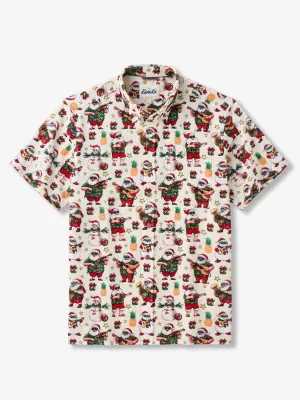 PRE-ORDER Tropical Tunes Hawaiian Christmas Seersucker Shirt