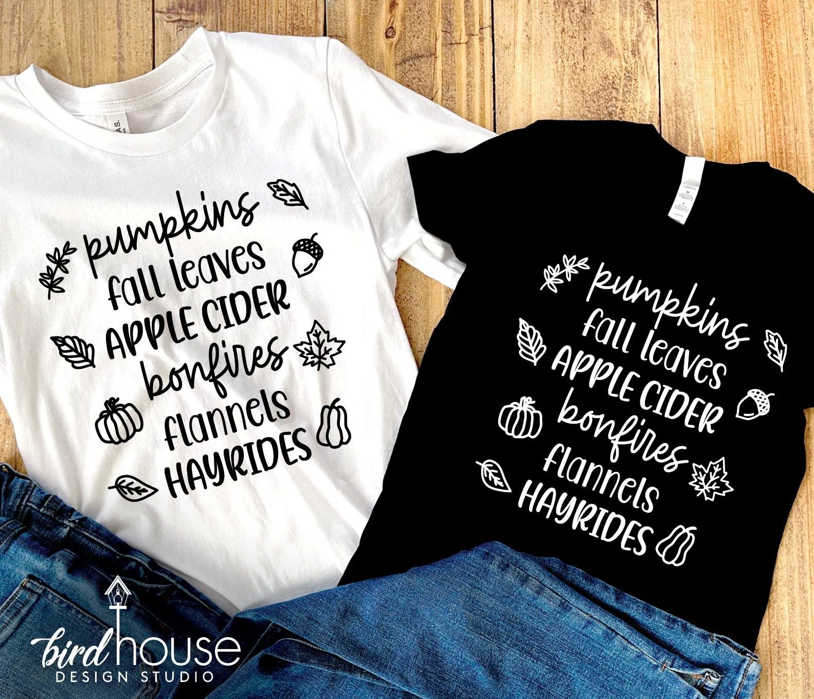 Pumpkins Hayrides flannel bonfires Thanksgiving Fall Shirt