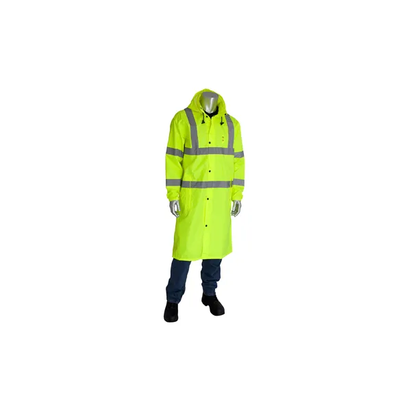 Raincoat Class 3 Hi Viz Trench Coat Style