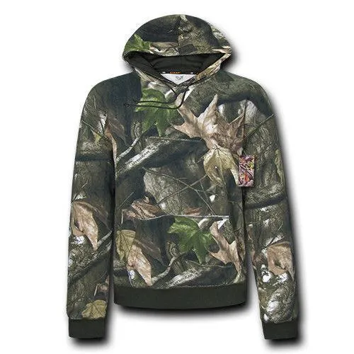 Rapid Hybricam Hunting Grey Bark Camouflage Drawstring Pullover Hoodie Jacket