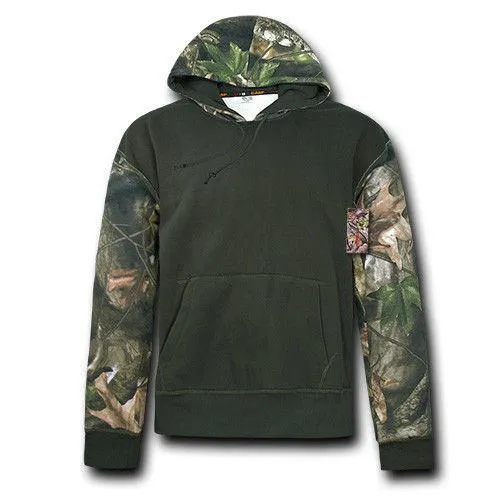 Rapid Hybricam Hunting Pullover Grey Bark Camouflage Drawstring Hoodie Jacket