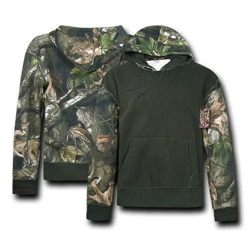 Rapid Hybricam Hunting Pullover Grey Bark Camouflage Drawstring Hoodie Jacket