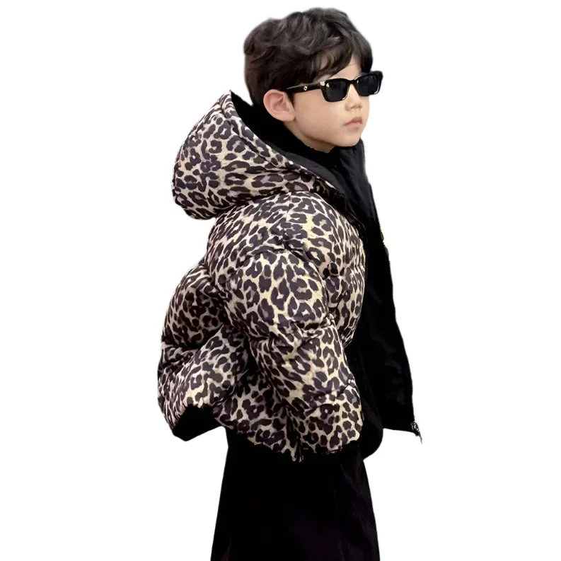 Reversible Thick Leopard Coat