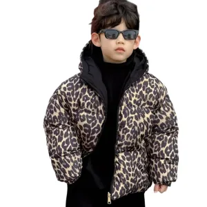 Reversible Thick Leopard Coat