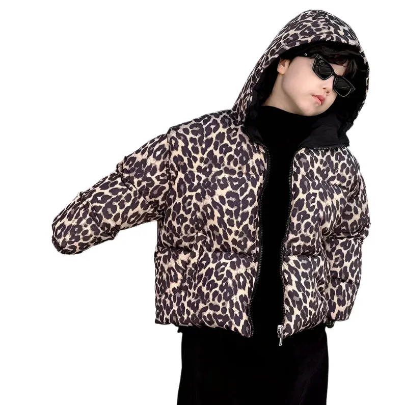 Reversible Thick Leopard Coat