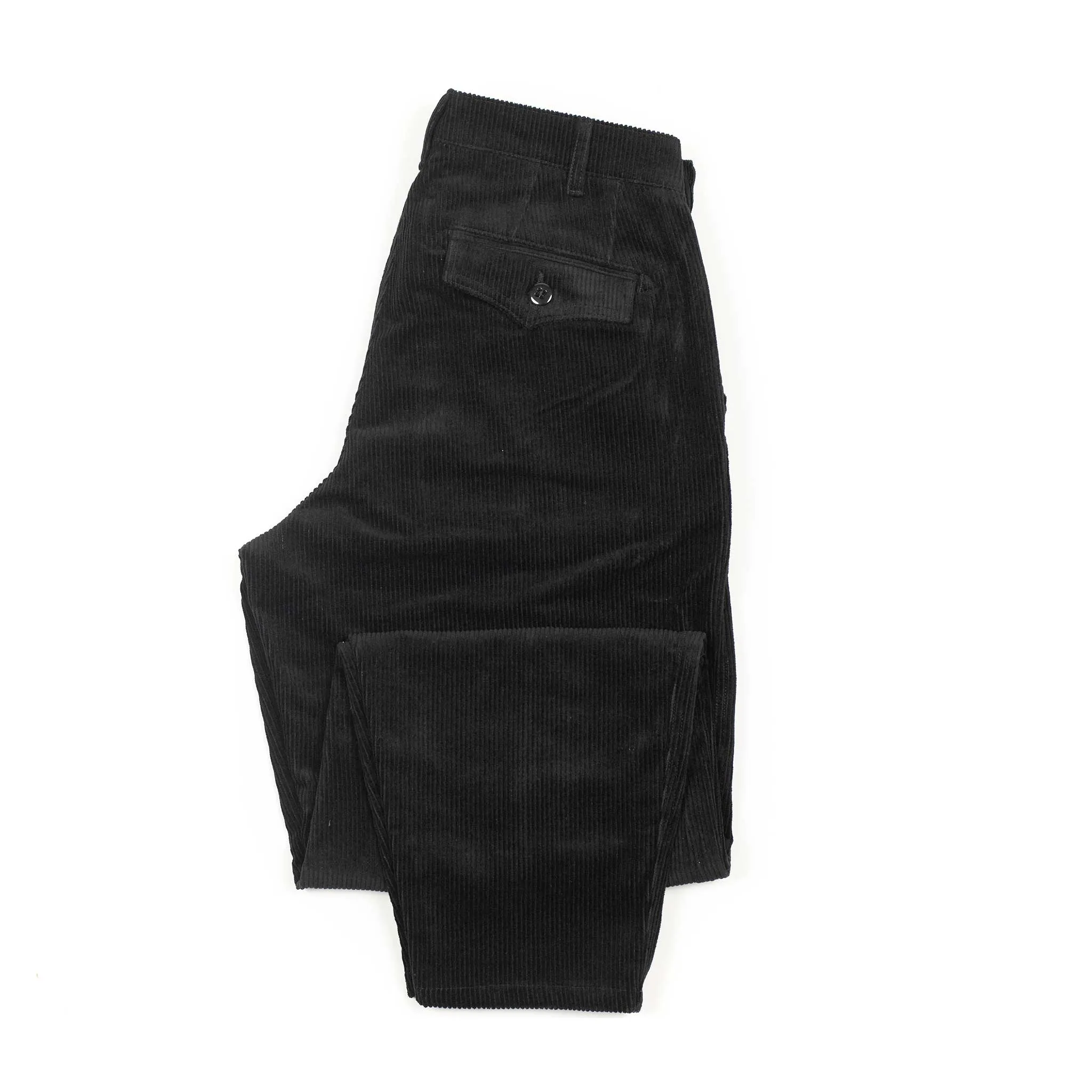 Riding Pants in black cotton corduroy