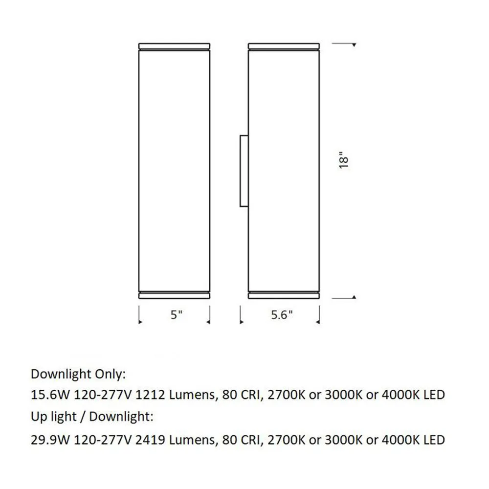 Sean Lavin Tegel 18 Outdoor Wall Light - Bronze