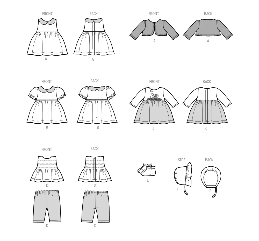 Simplicity Pattern S9660 Undefined Doll Clothes