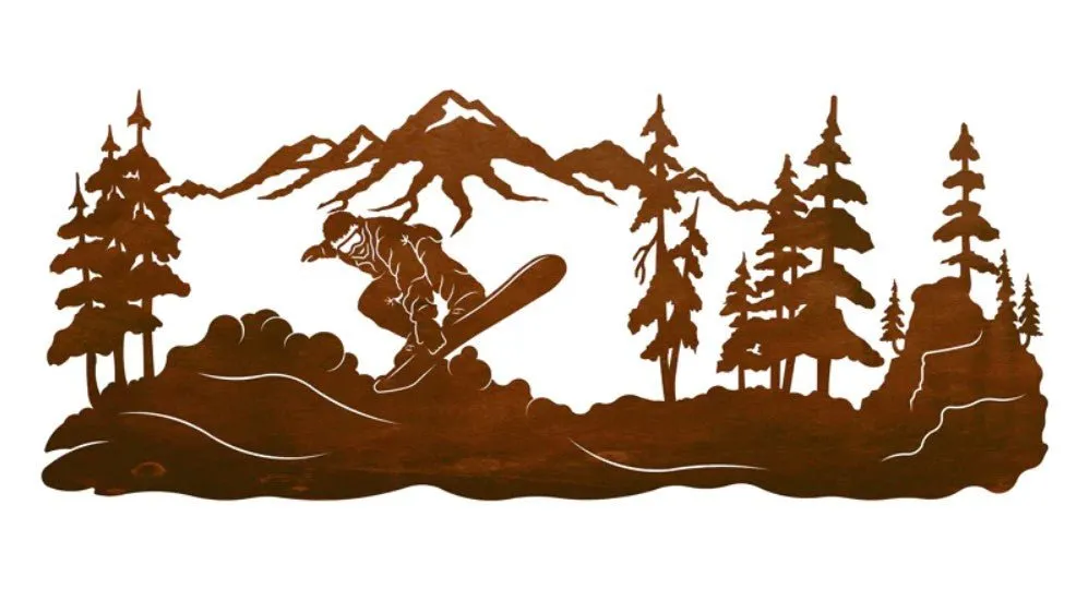 Snowboarder 42" Wall Art