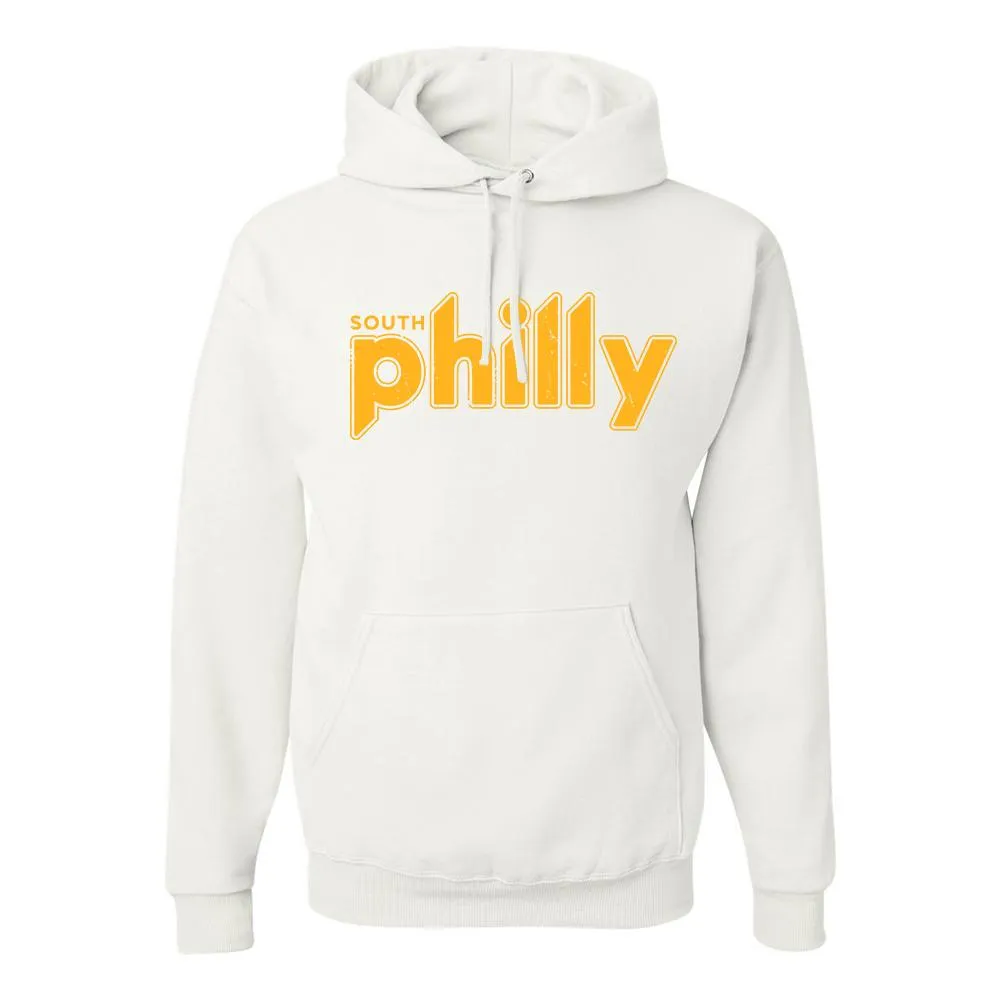 South Philly Vintage Pullover Hoodie | South Philadelphia Retro White Pull Over Hoodie