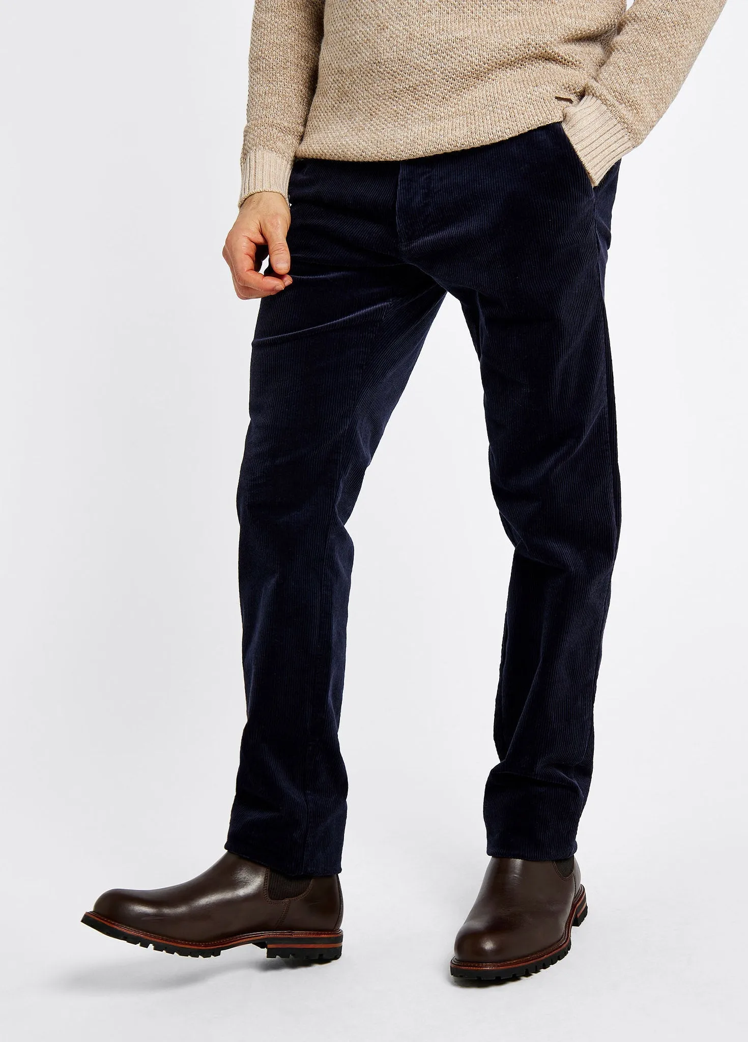 Stride Men's Corduroy Trousers 32in inseam - Navy