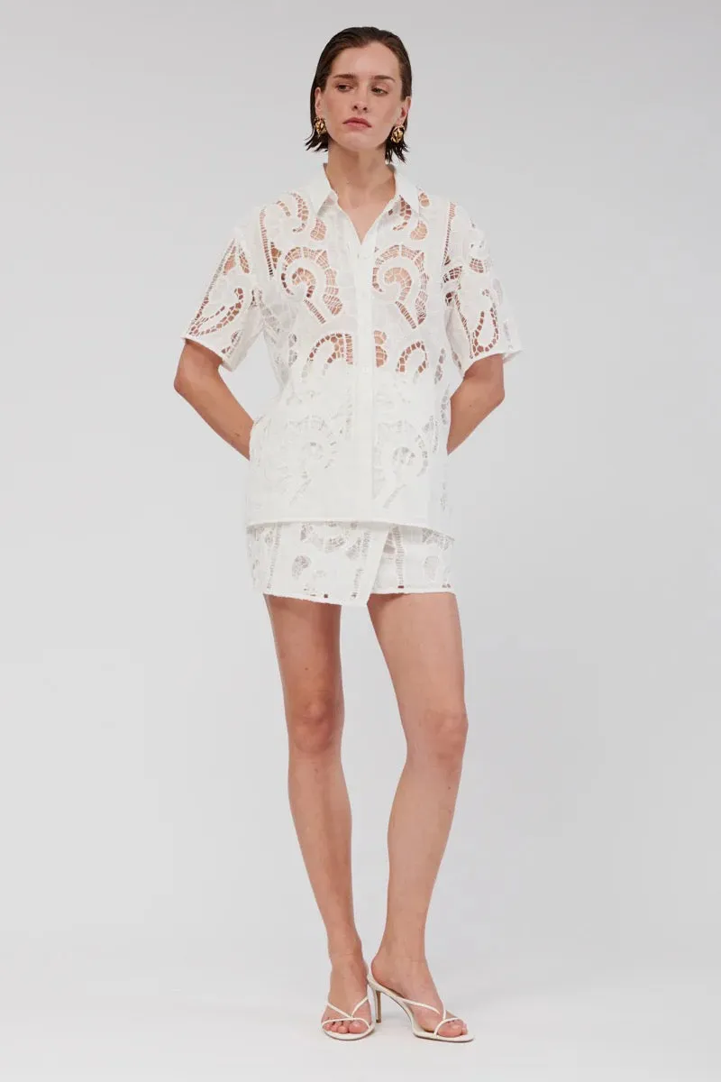 Suboo Florence Lace Shirt - White