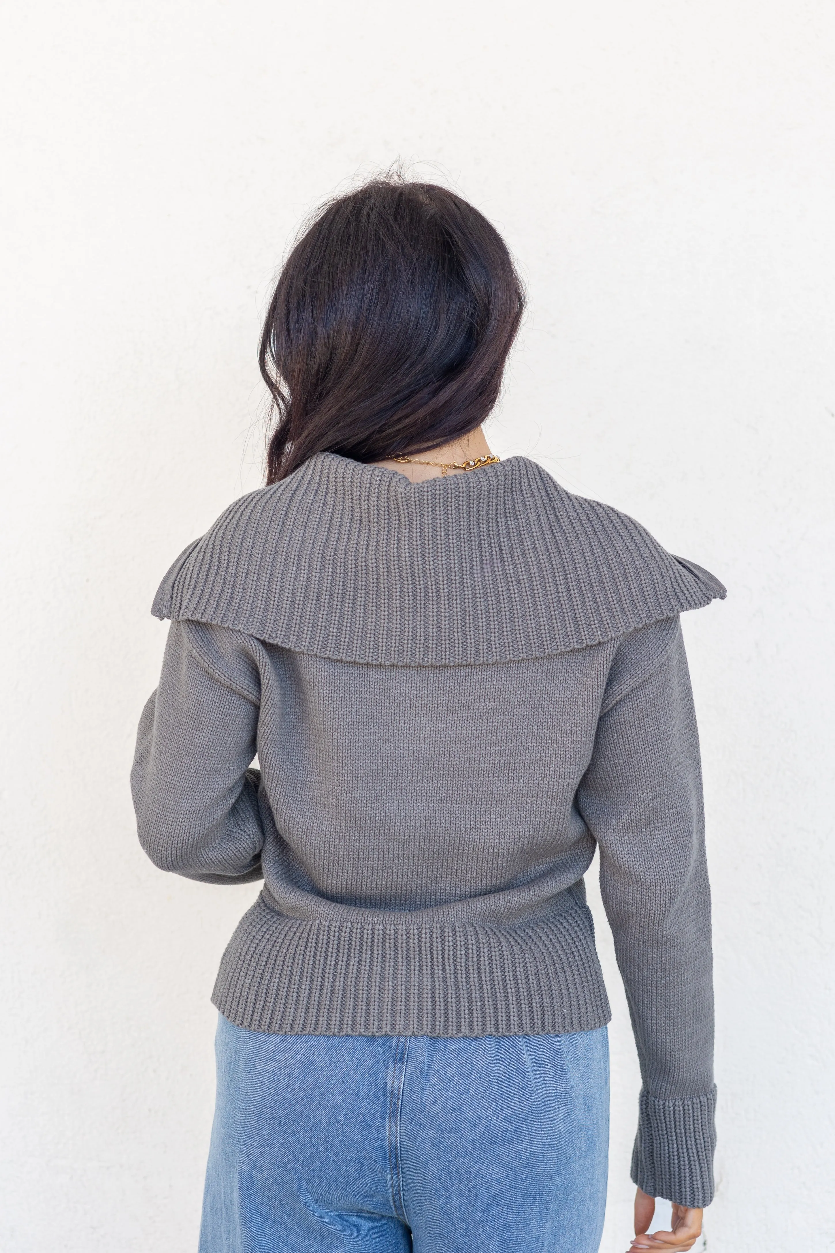 TABITHA ZIP UP SWEATER