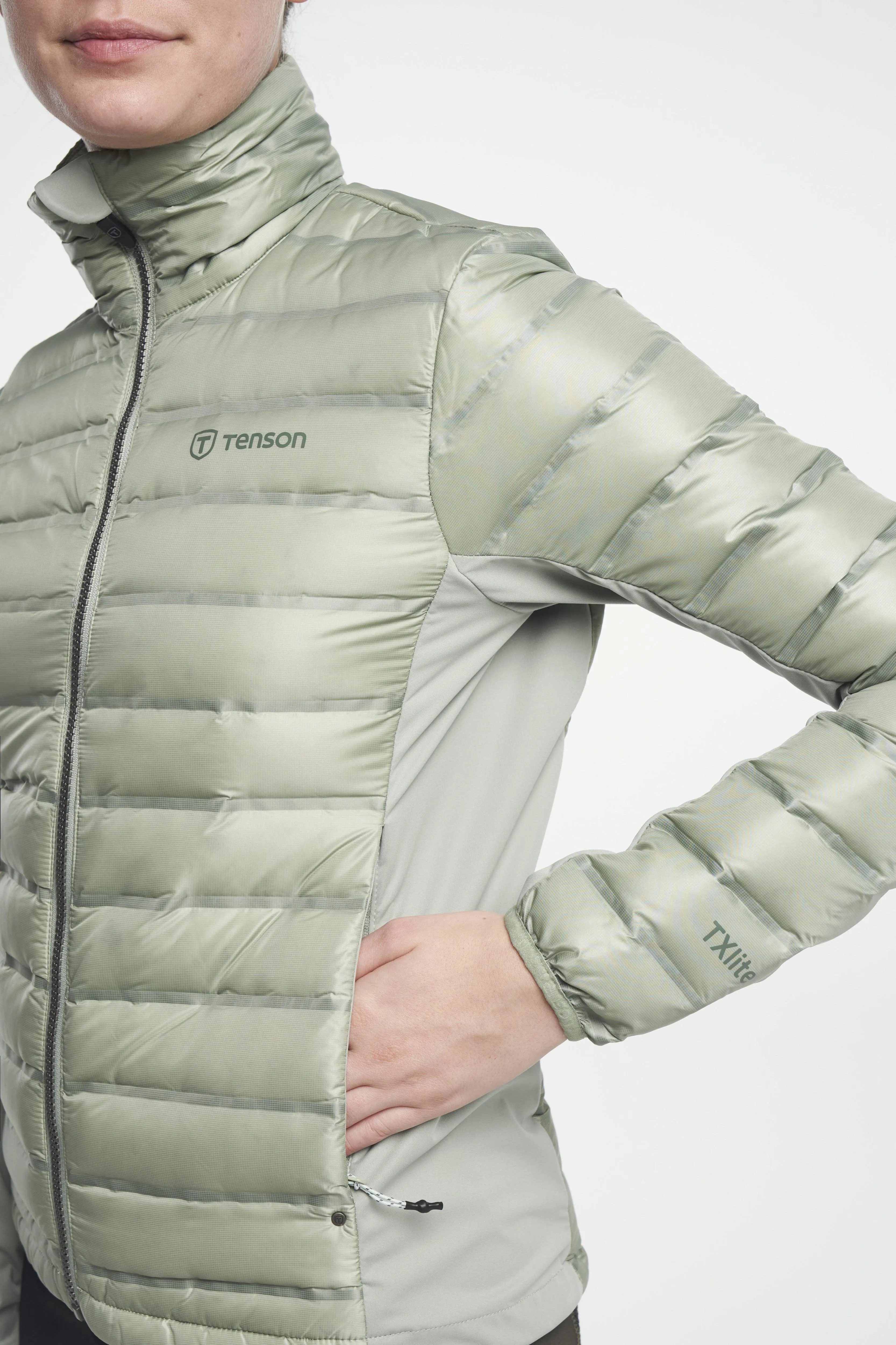 Tenson Women&#x27;s TXlite Down Jacket Grey Green | Buy Tenson Women&#x27;s TXlite Down Jacket Grey Green here | Outnorth