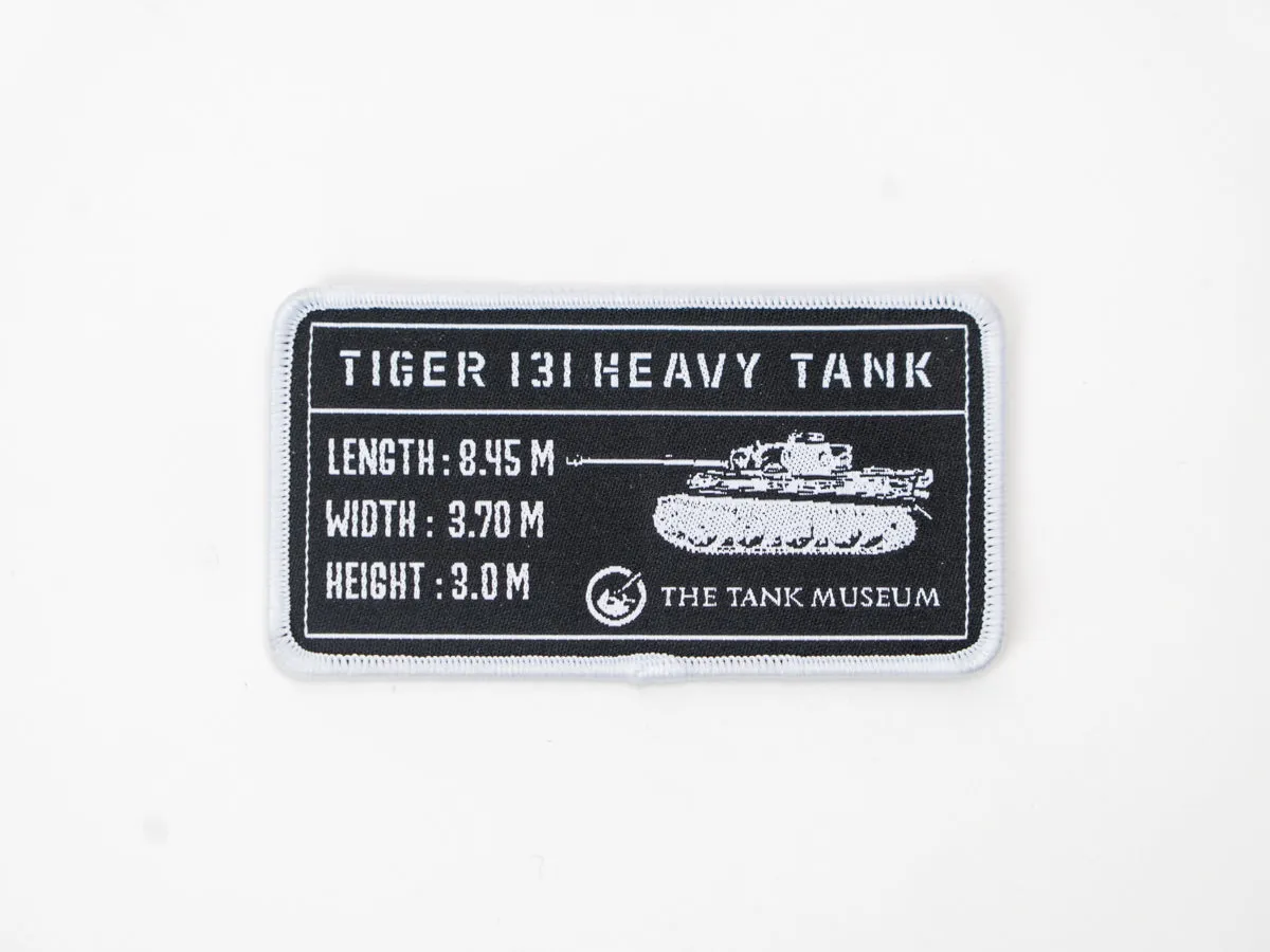 Tiger 131 Heavy Tank Iron on Badge