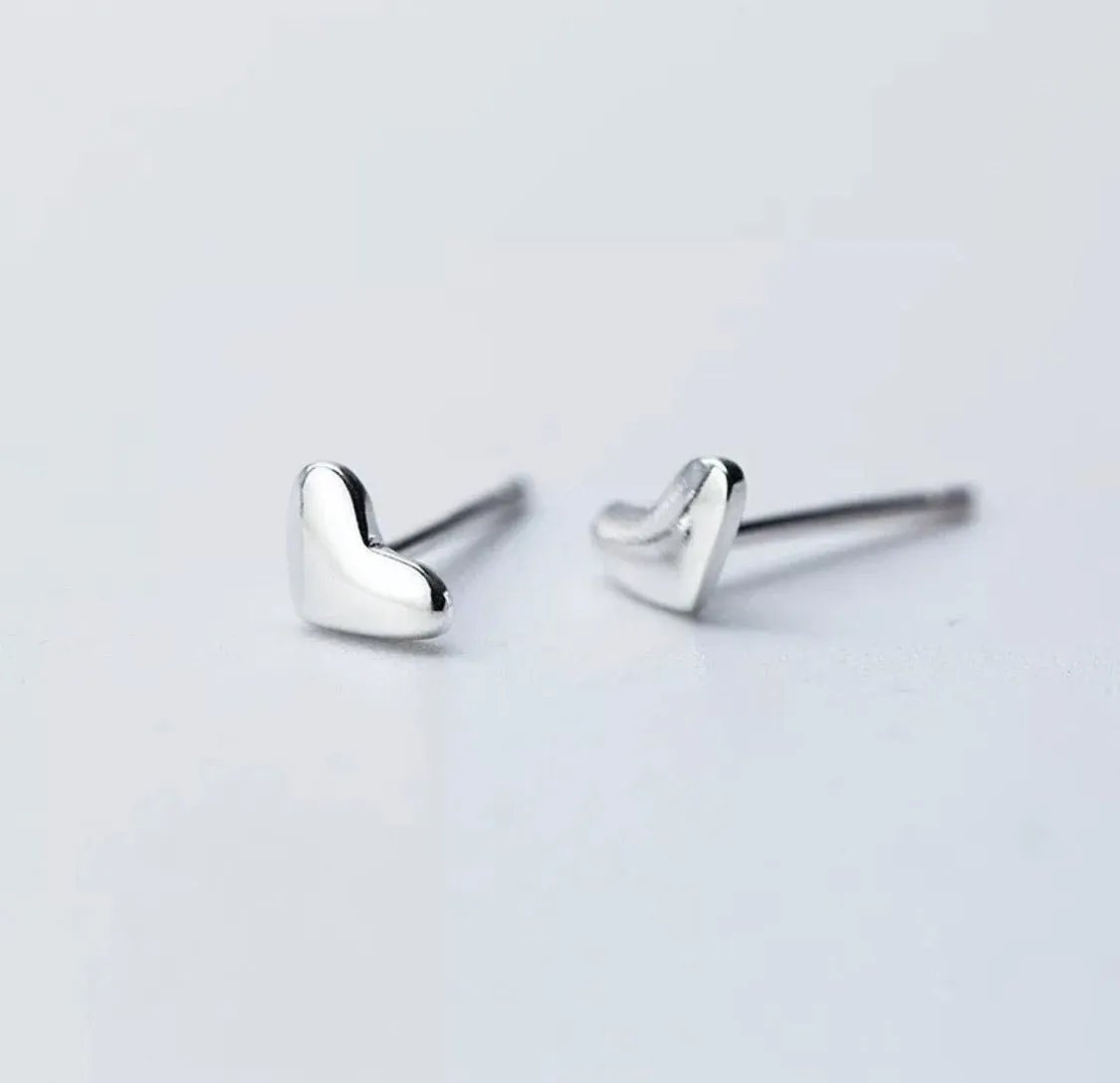 Tiny Heart Earrings