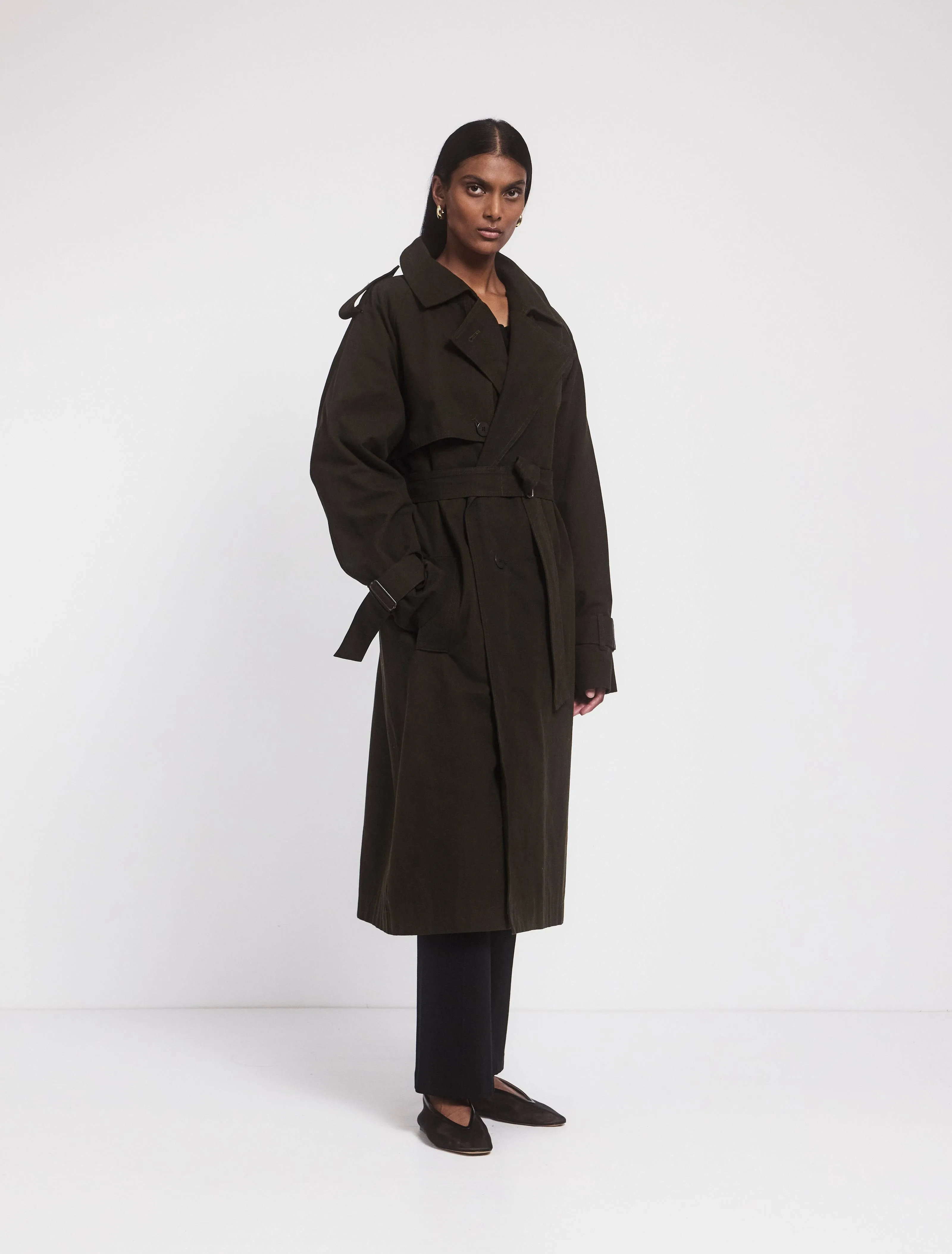 Trench in Dark Olive