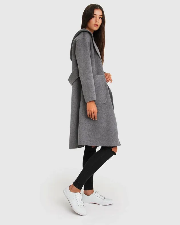 Walk This Way Wool Blend Oversized Coat