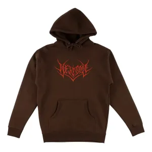 Welcome Big Splinter Pullover Hoodie Brown / Red