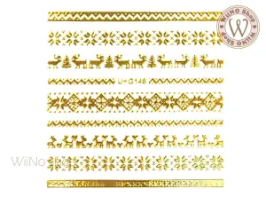 Winter Sweater Pattern Adhesive Nail Art Sticker - 1 pc (U G146)