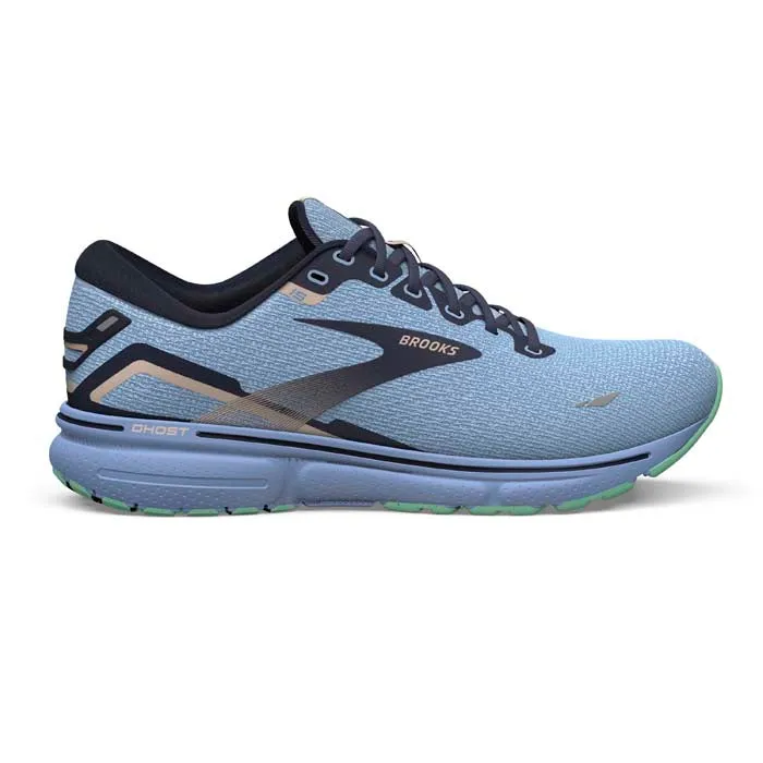 Womens Brooks Running Ghost 15 in Vista Blue/Peacoat/Linen