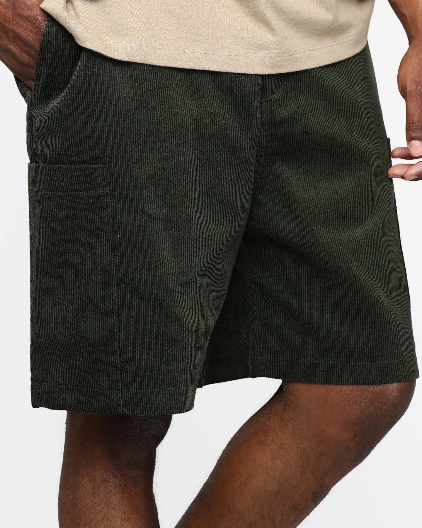 XXIII Jason Corduroy Shorts Dark Green