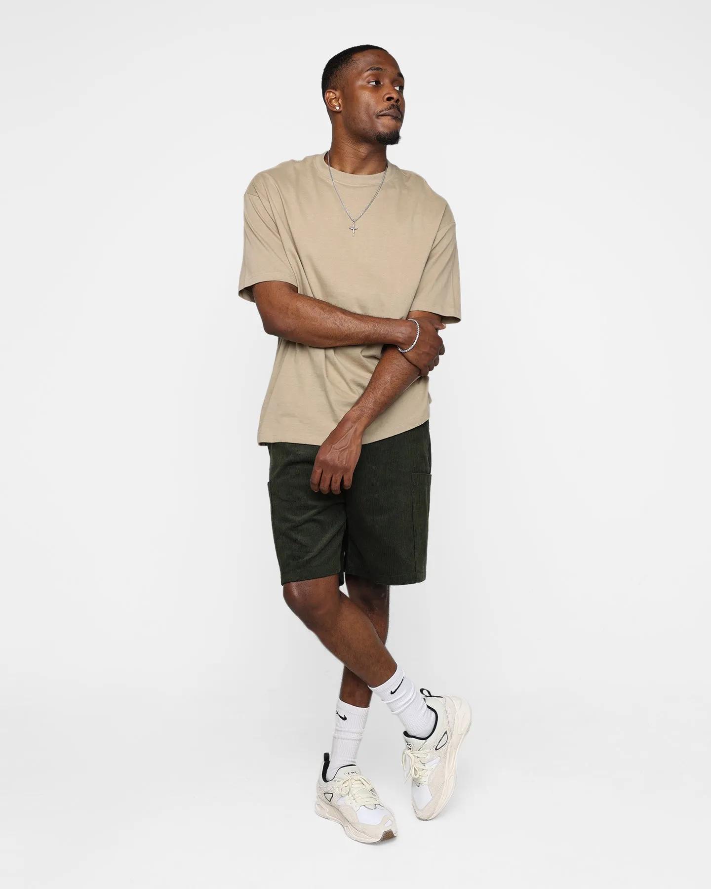 XXIII Jason Corduroy Shorts Dark Green