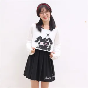 Yami Bunny 2Pcs Sweater Skirt Dress