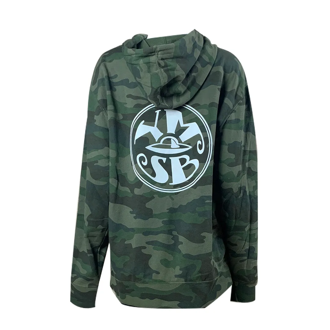 YMSB Retro Spaceship Pullover- Green Camo